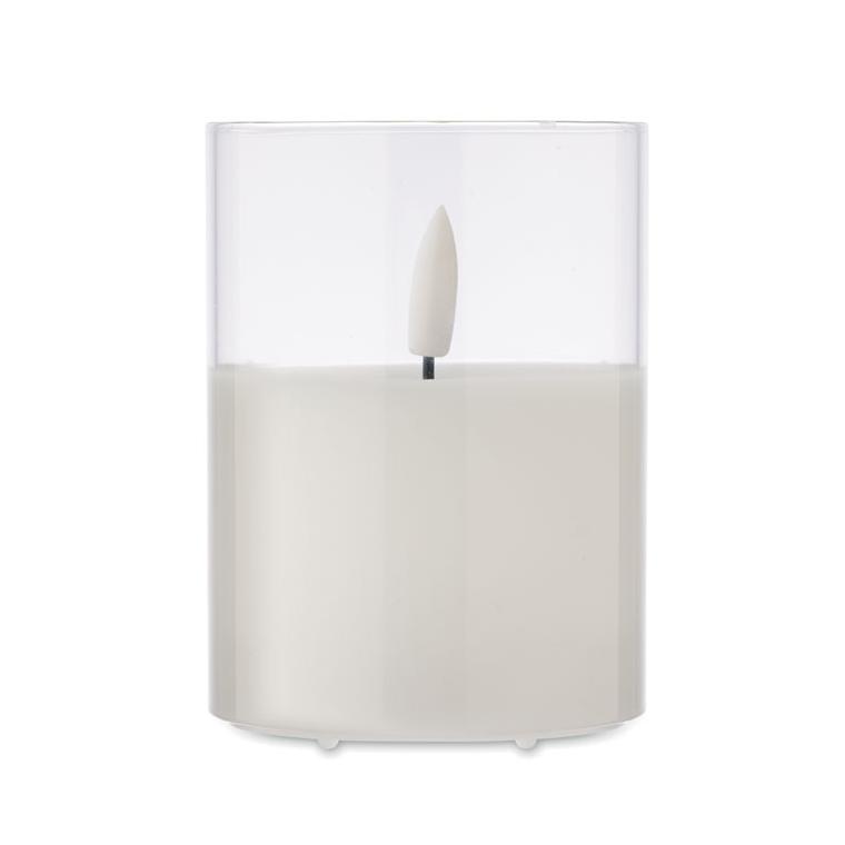Lumânare LED în suport sticlă XANDLE+ Alb