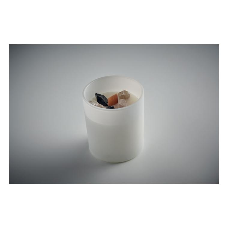 Lumânare ceară vegetală 200 gr KIVAS Alb