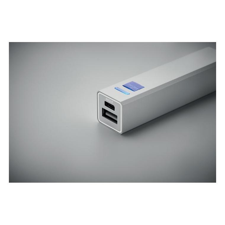 Power bank 2600 mAh POWERALUC Argintiu mat