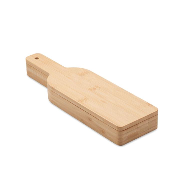 Set de vin în formă de sticlă VINOVAULT SET Natur