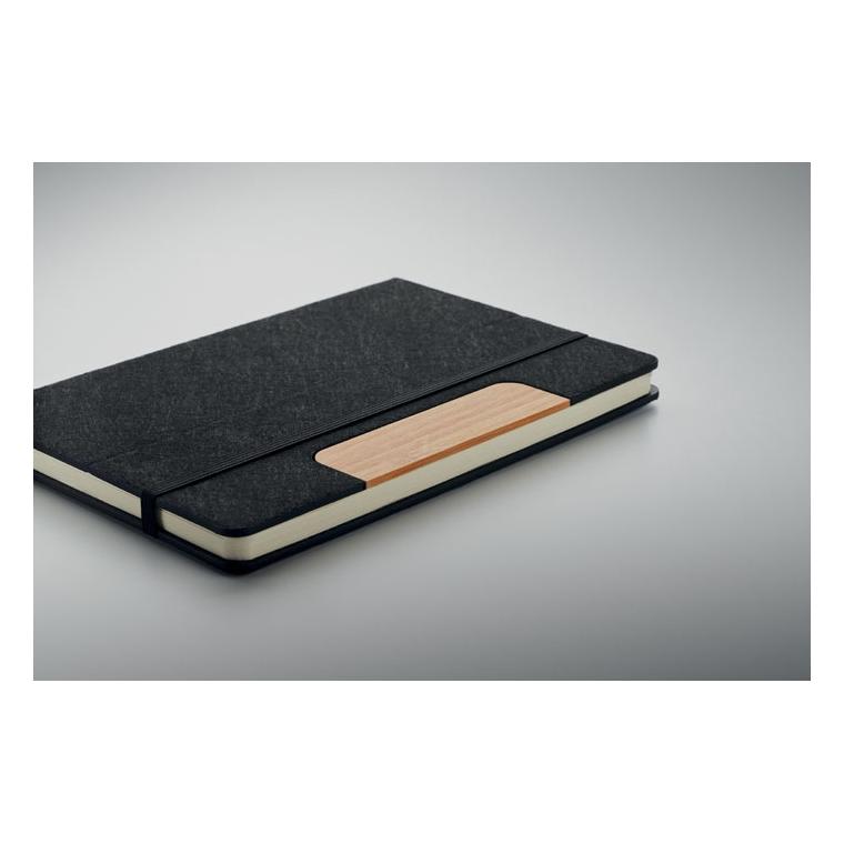 Set de notebook-uri A5 RPET NOTEMIX Negru