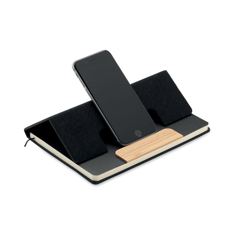 Set de notebook-uri A5 RPET NOTEMIX Negru
