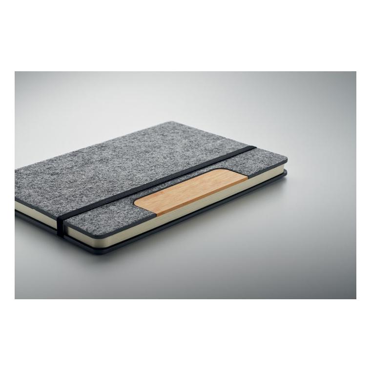 Set de notebook-uri A5 RPET NOTEMIX Gri închis