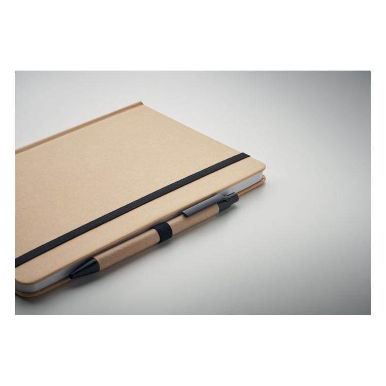 Caiet A5 din carton reciclat CARATIL Negru