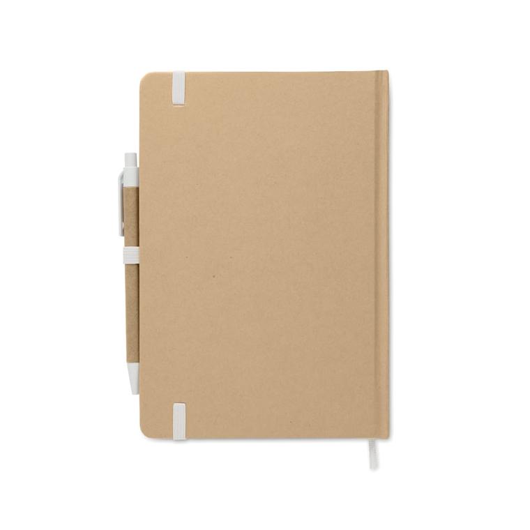 Caiet A5 din carton reciclat CARATIL Alb