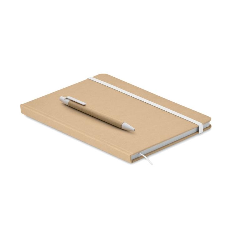 Caiet A5 din carton reciclat CARATIL Alb