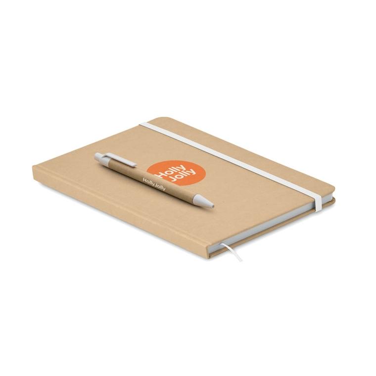 Caiet A5 din carton reciclat CARATIL Alb