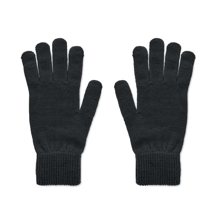 Mănuși tricotate din RPET HANDNIT Negru