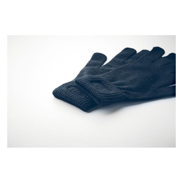 Mănuși tricotate din RPET HANDNIT Navy