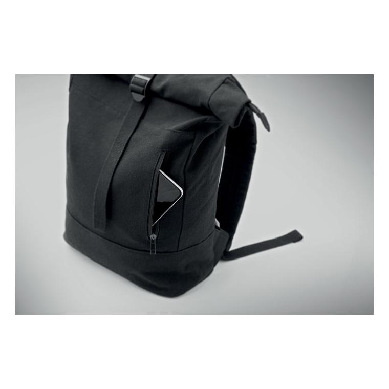 Rucsac laptop 15 inch Rolltop KOPER ROLL Negru