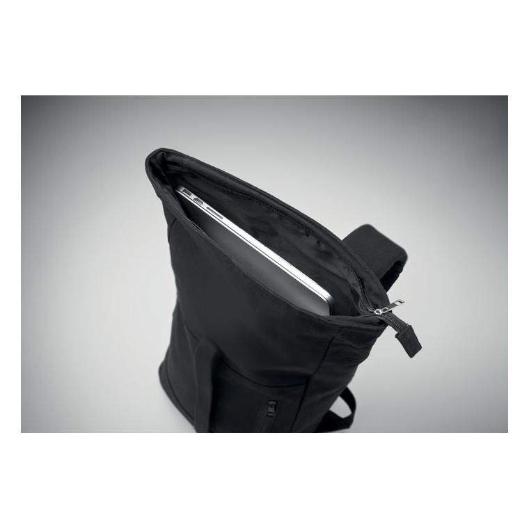 Rucsac laptop 15 inch Rolltop KOPER ROLL Negru