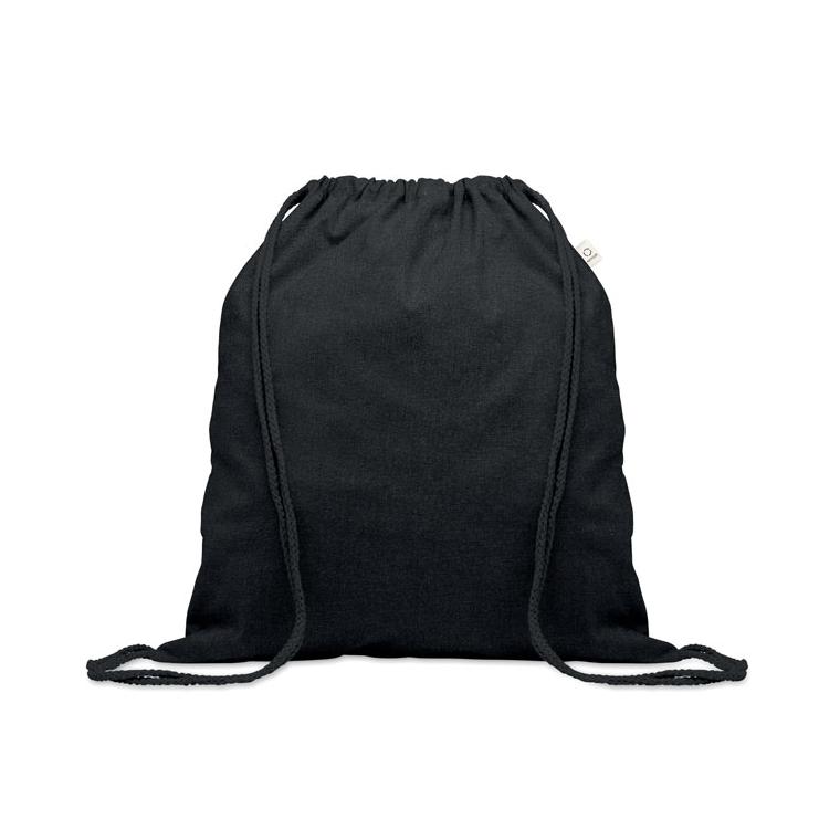 Pungă bumbac reciclat 140 g/m² CABETRI COLOUR Negru