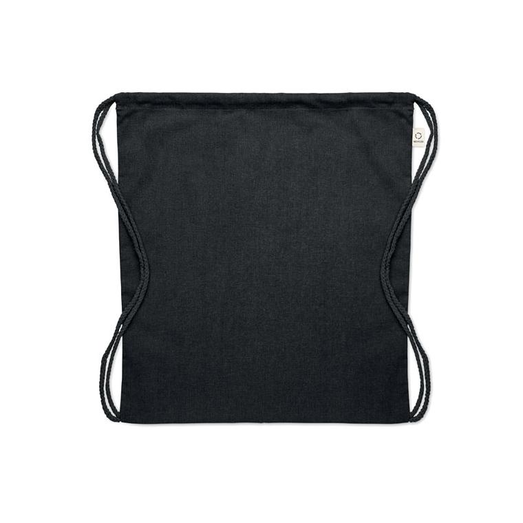 Pungă bumbac reciclat 140 g/m² CABETRI COLOUR Negru