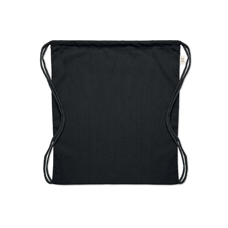 Pungă bumbac reciclat 140 g/m² CABETRI COLOUR Negru