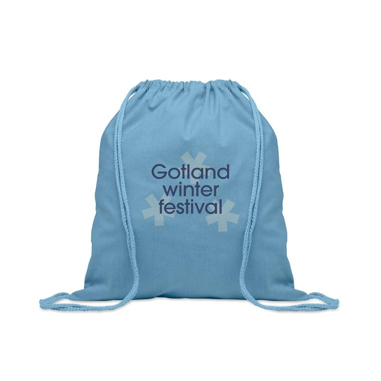 Pungă bumbac reciclat 140 g/m² CABETRI COLOUR Albastru regal