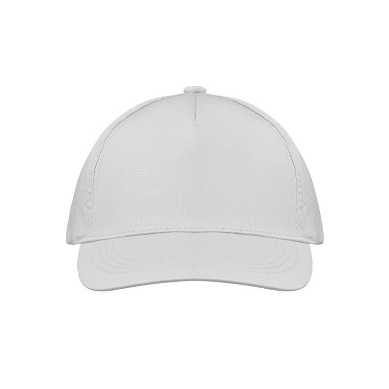 Șapcă baseball 5 panele BUZZ Alb