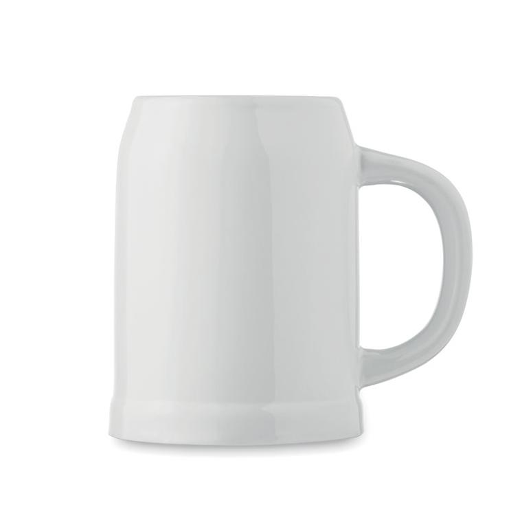 Cană de bere pentru sublimare 500 ml SUBLIER Alb