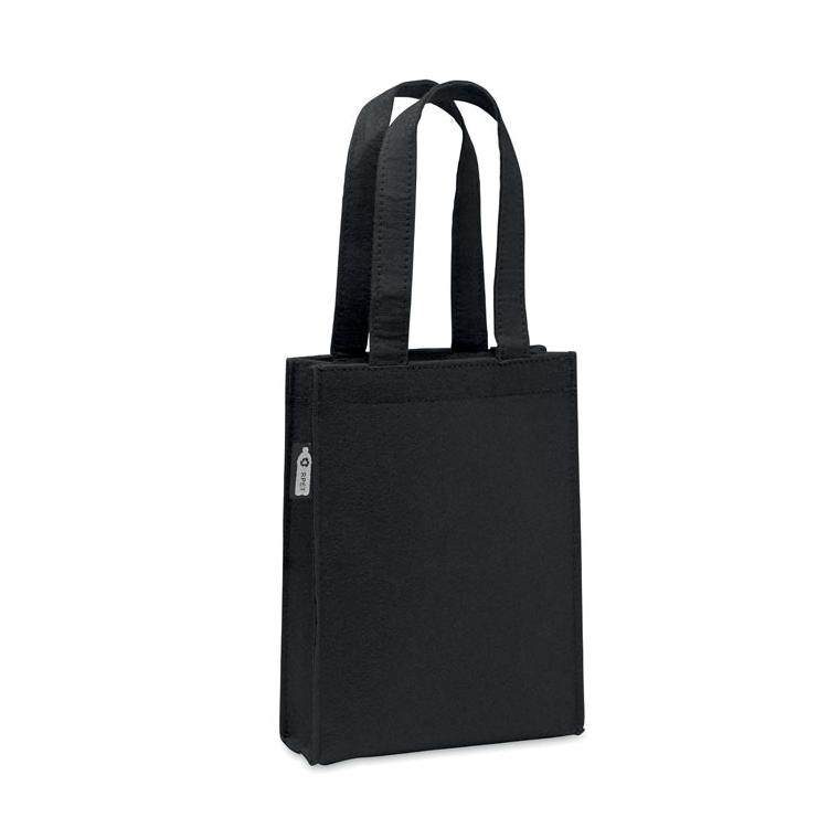 Pungă mică de cadou din pâslă RPET FELTOTE Negru