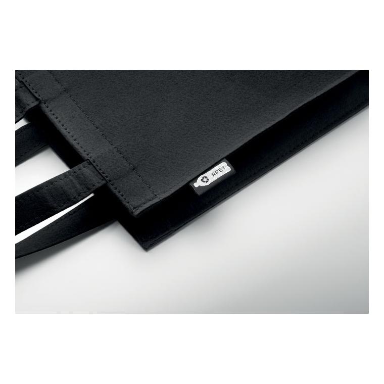 Pungă mică de cadou din pâslă RPET FELTOTE Negru