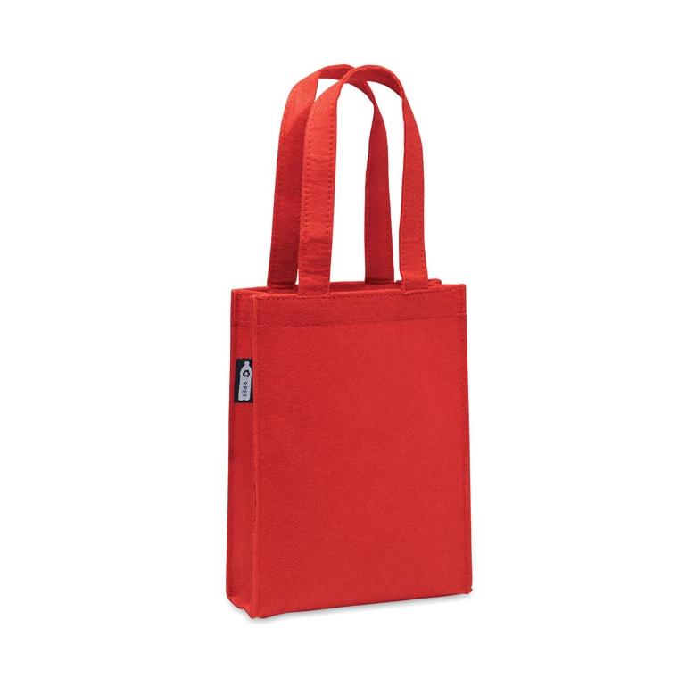 Pungă mică de cadou din pâslă RPET FELTOTE Roșu