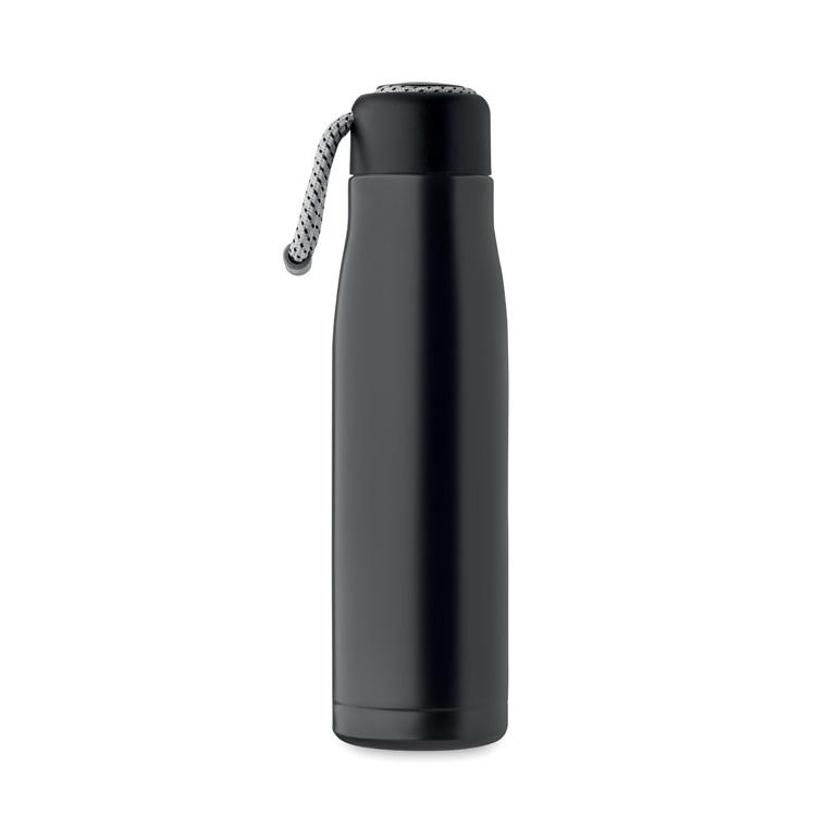 Sticlă cu perete dublu 500 ml CORDLE Negru