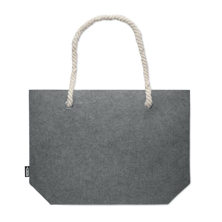 Geantă de plajă fetru RPET FELTSEA Gri