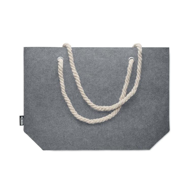 Geantă de plajă fetru RPET FELTSEA Gri