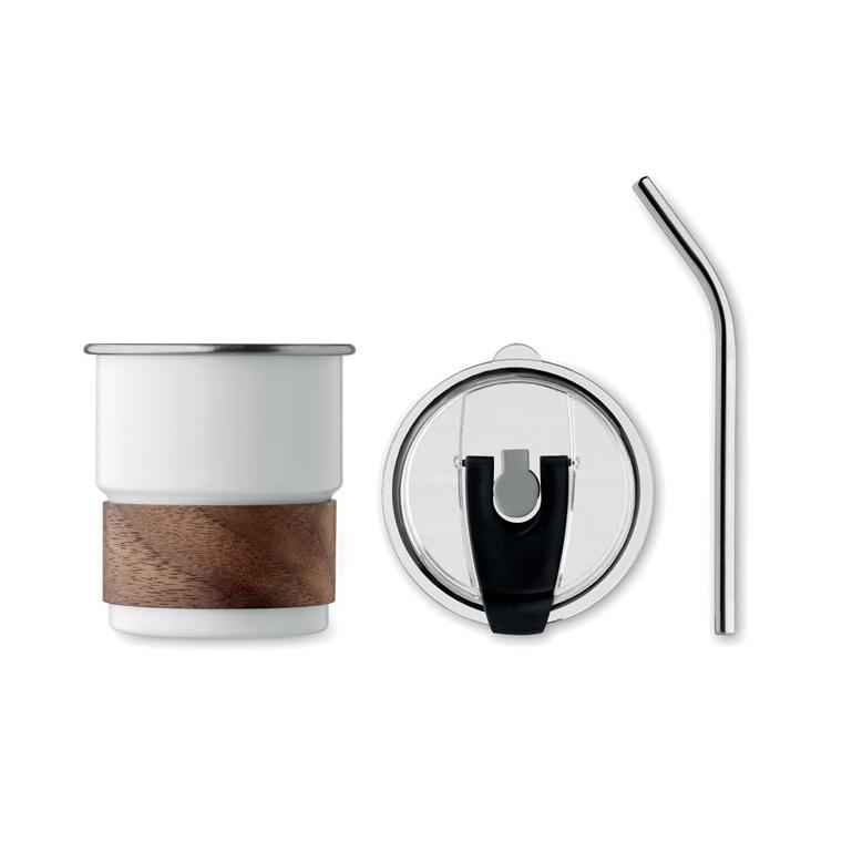 Pahar cu un singur perete 260 ml MATE Alb