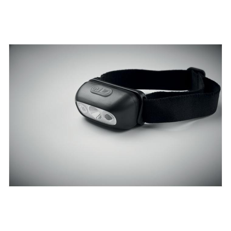 Frontală cu LED reîncărcărcabilă ELYDEE Negru