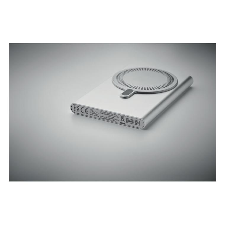 Powerbank wireless PAWTT Argintiu mat