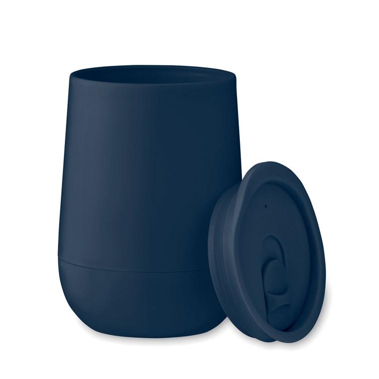 Pahar termo cu perete dublu din polipropilenă GO Navy 