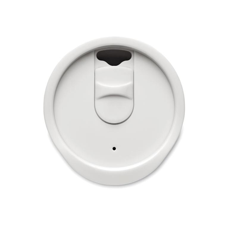 Pahar tumbler cu perete dublu 300 ml CO Alb