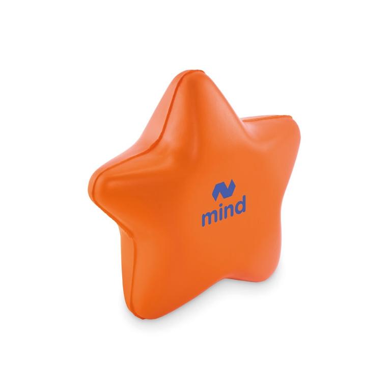 Stea anti-stres PU STARLY Portocaliu