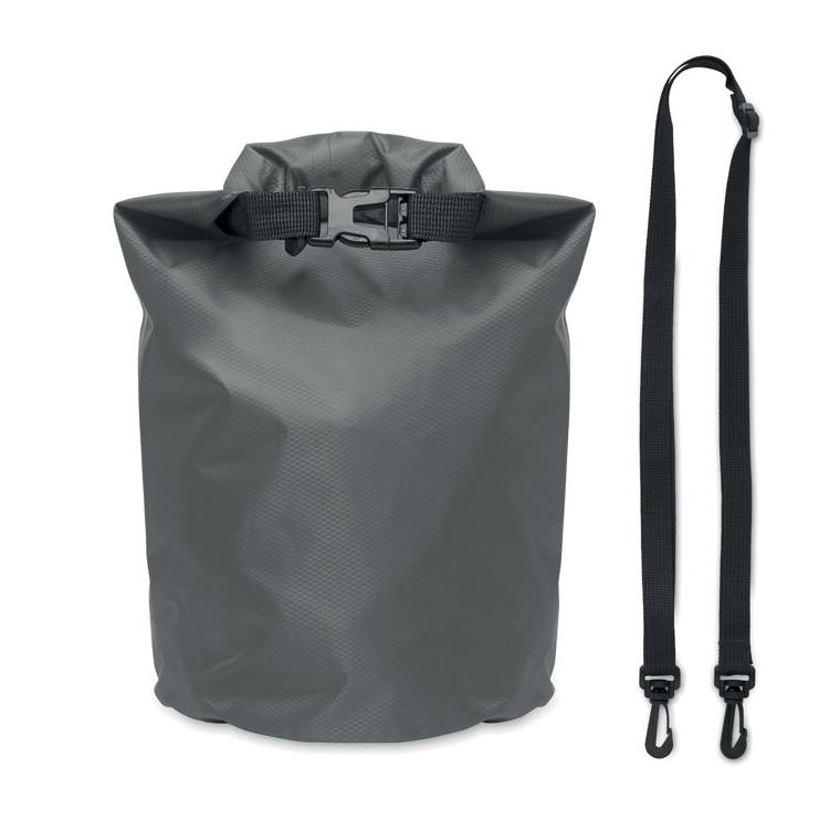 Geantă impermeabilă 210T RPET 5 L BOLSAIBLE + Gri închis