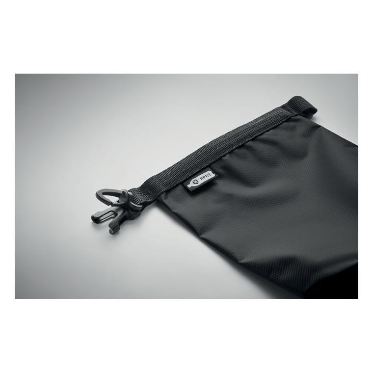 Geantă impermeabilă 210T RPET 1 L BOLSAIBLE Negru