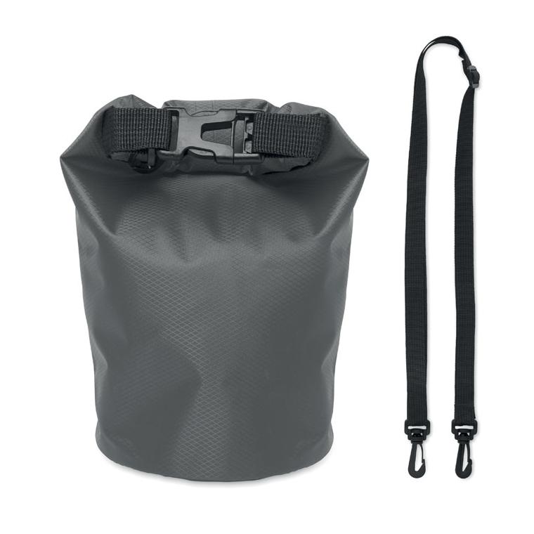 Geantă impermeabilă 210T RPET 1 L BOLSAIBLE Gri închis