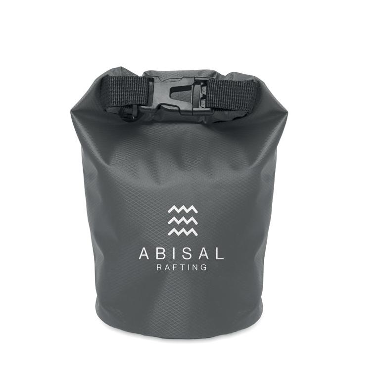 Geantă impermeabilă 210T RPET 1 L BOLSAIBLE Gri închis