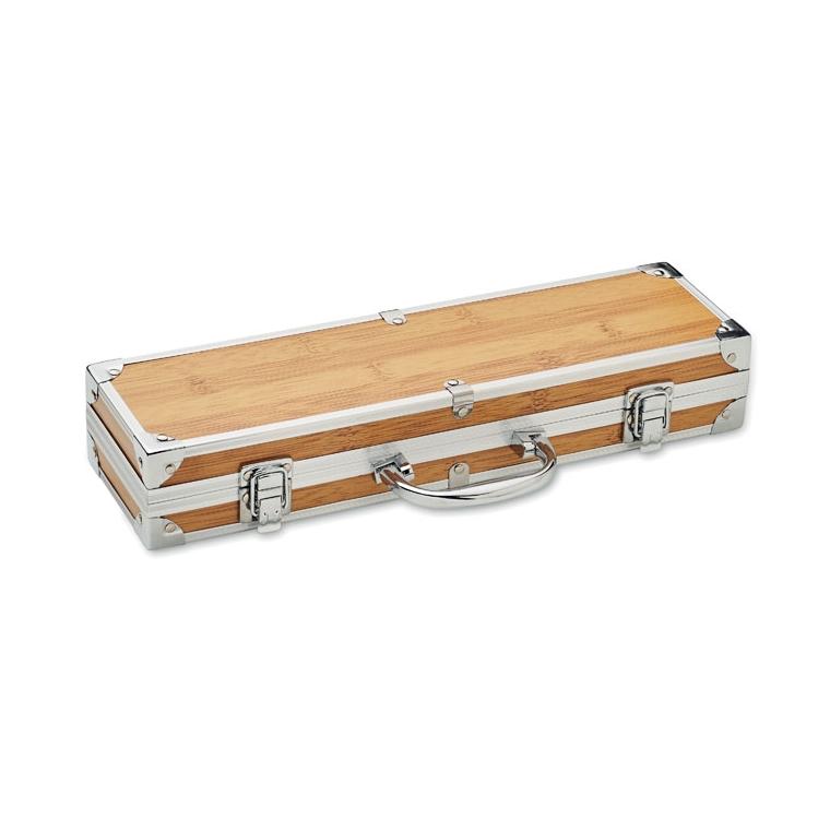 Unelte de grătar din oțel inoxi TOOLDERA Natur