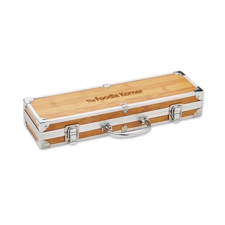 Unelte de grătar din oțel inoxi TOOLDERA Natur