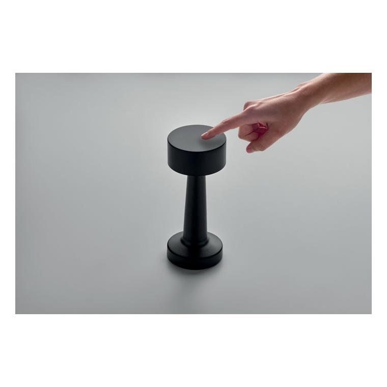 Lampă de masă metalică, reîncărcabilă HIERLUZ Negru