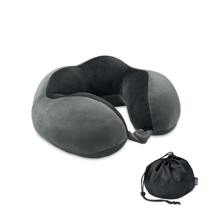 Pernă de călătorie din spumă HEDREST Gri închis