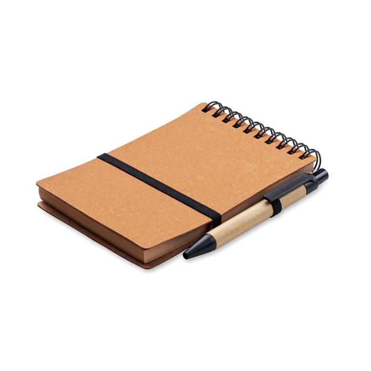 Caiet reciclat cu pix NOTIE Maro