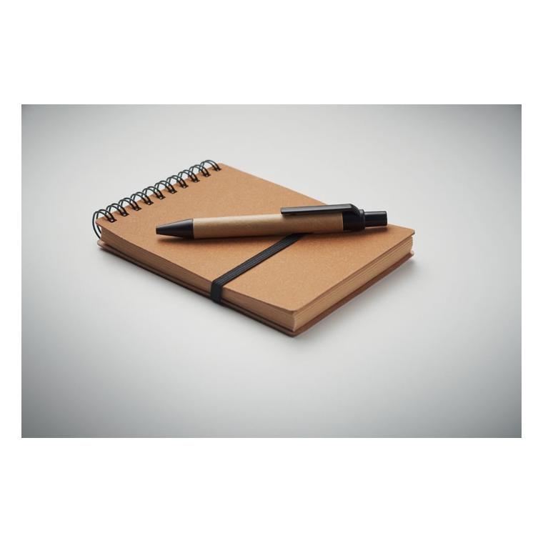 Caiet reciclat cu pix NOTIE Maro