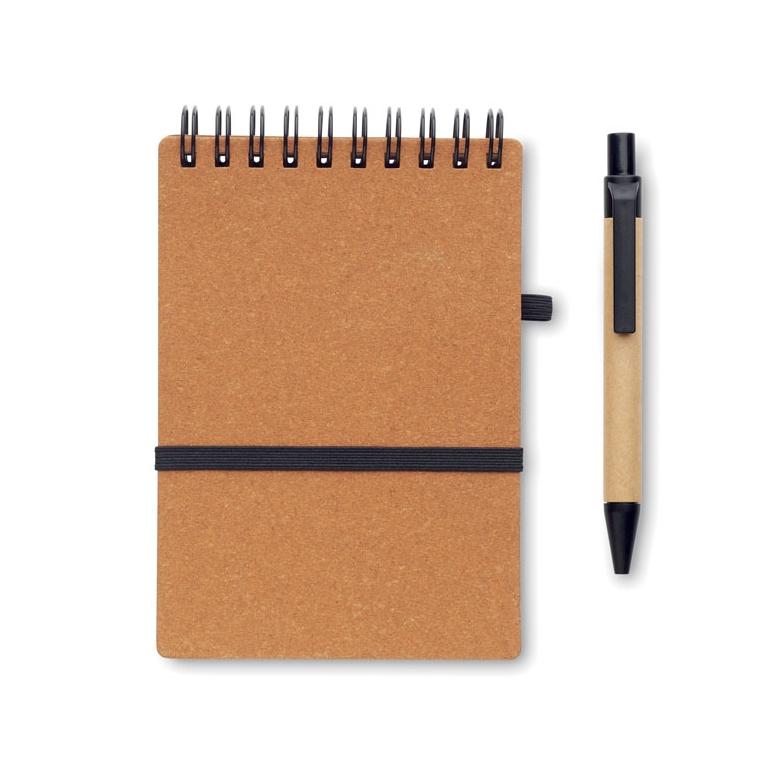 Caiet reciclat cu pix NOTIE Maro