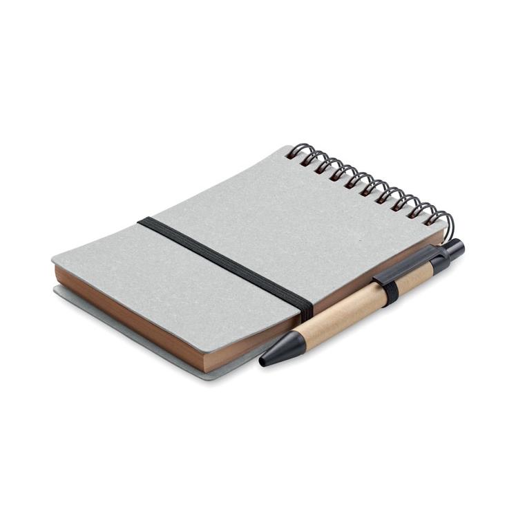 Caiet reciclat cu pix NOTIE Gri