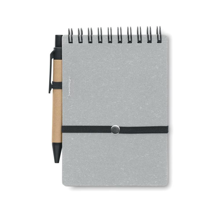 Caiet reciclat cu pix NOTIE Gri