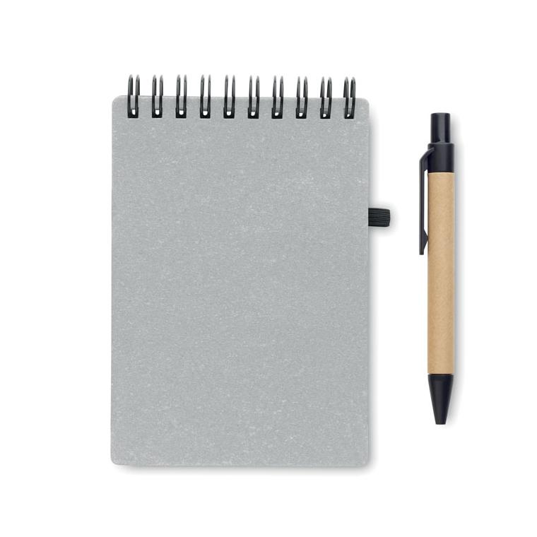 Caiet reciclat cu pix NOTIE Gri