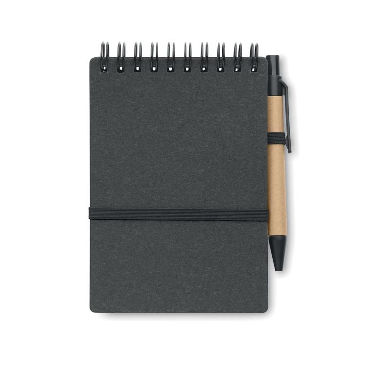 Caiet reciclat cu pix NOTIE Gri închis