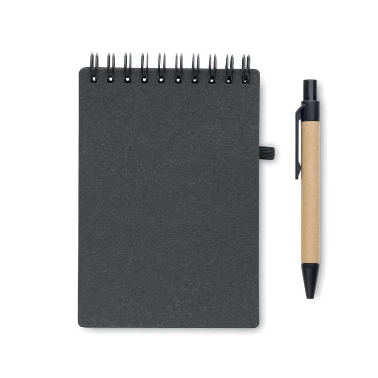 Caiet reciclat cu pix NOTIE Gri închis