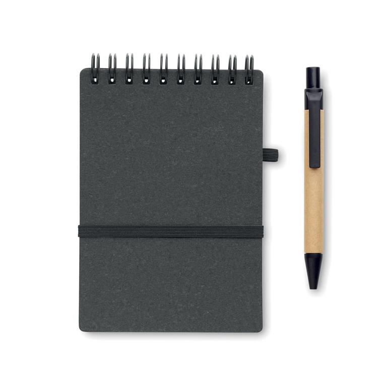 Caiet reciclat cu pix NOTIE Gri închis